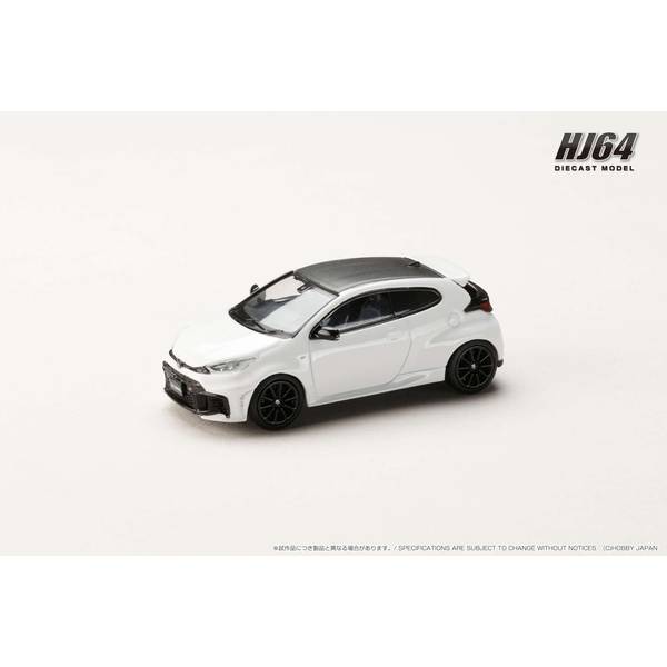 1/64 トヨタ GRヤリス RZ ハイパフォーマンス 2024 スーパーホワイトII 完成品ミニカー HJ641087W