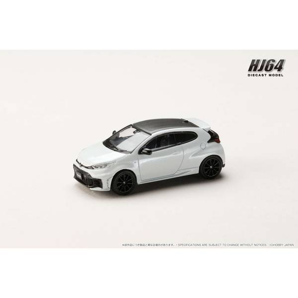 1/64 トヨタ GRヤリス RZ ハイパフォーマンス 2024 プラチナホワイトパールマイカ 完成品ミニカー HJ641087PW