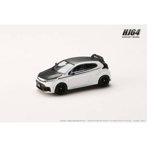 1/64 トヨタ GRヤリス RZ ハイパフォーマンス 2024 カスタムバージョン スーパーホワイト II 完成品ミニカー HJ644087W