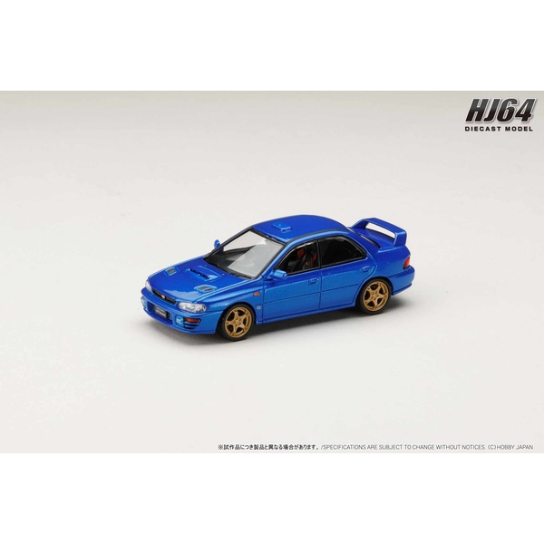 【11月予約】1/64 スバル インプレッサ WRX Type RA STi ver.IV V-Limited 1998 ソニックブルーマイカ 完成品ミニカー HJ644013BBL