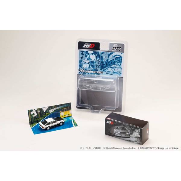 1/64 トヨタ カローラ レビン AE86 頭文字D 秋山 渉 VS 高橋 啓介 完成品ミニカー HJDMD008A