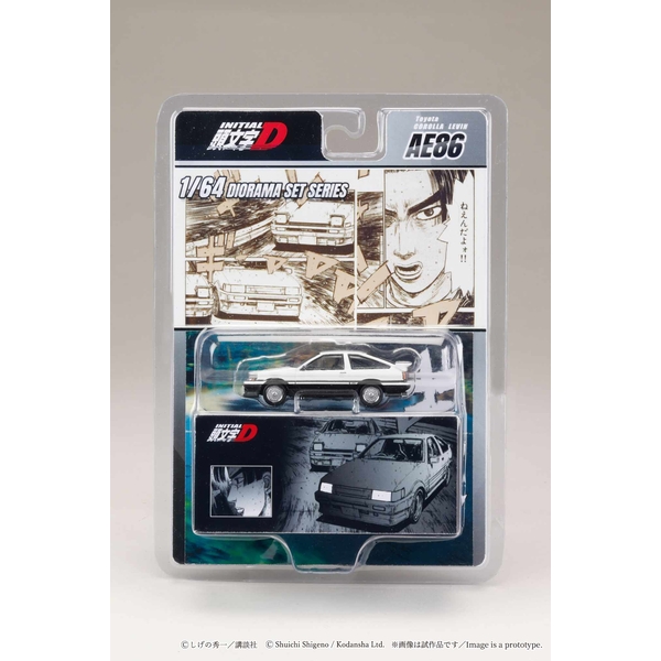 1/64 トヨタ カローラ レビン AE86/頭文字D 秋山 渉 VS 藤原 拓海