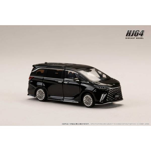 1/64 レクサス LM カスタムバージョン 6シーター 500h RHD ブラックインテリア グラファイトブラック 完成品ミニカー HJ645076BBK