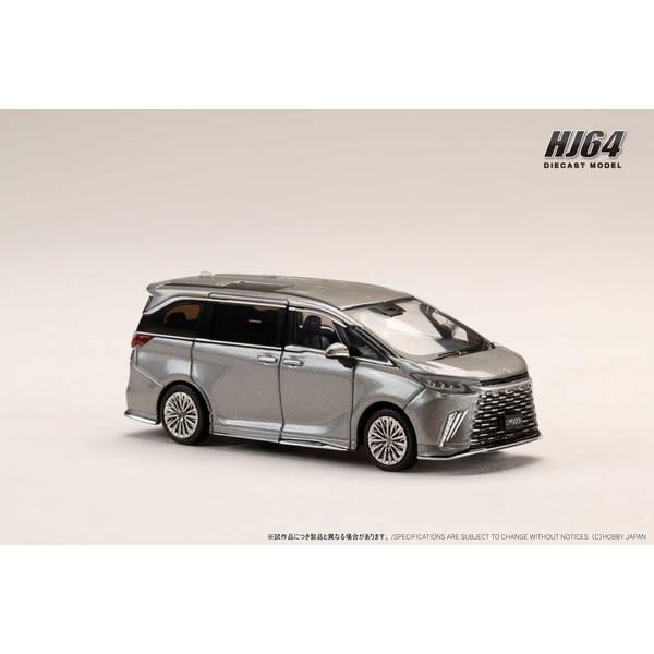 1/64 レクサス LM カスタムバージョン 6シーター 500h RHD ブラックインテリア ソニックチタニウム 完成品ミニカー HJ645076BS