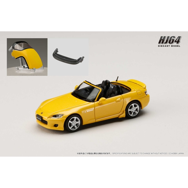 1/64 ホンダ S2000 AP1 カスタムバージョン インディイエローパール