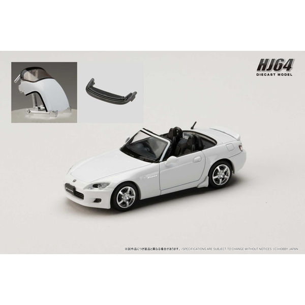 1/64 ホンダ S2000 AP1 カスタムバージョン グランプリホワイト