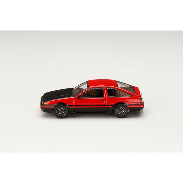 1/64 トヨタ スプリンタートレノ AE86 GT-APEX JDM カスタム/カーボンボンネット レッド/ブラック