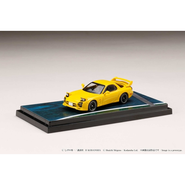 ホビージャパン 1/64 マツダ RX-7 FD3S Project D/高橋 啓介 ディオラマセット 「頭文字D」より 完成品ミニカー HJ643007AD
