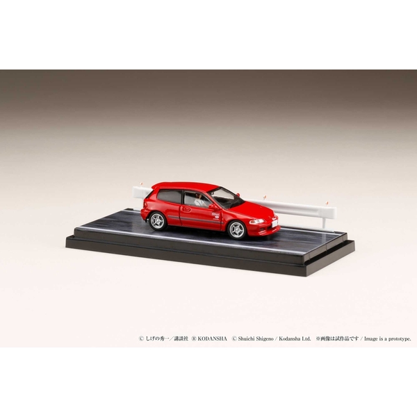 ホビージャパン 1/64 ホンダ シビック EG6 妙義 Night Kids/庄司慎吾 頭文字D: ドライバーフィギュア付ジオラマセット 完成品ミニカー HJ641017HR