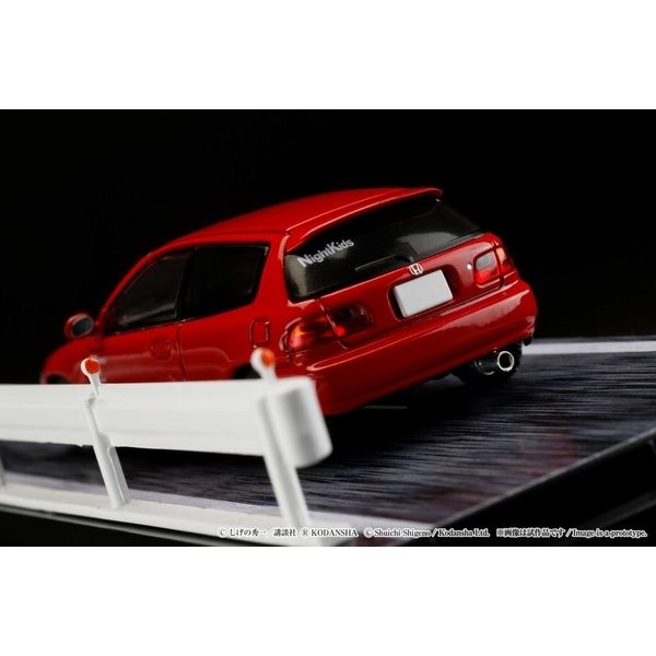1/64 ホンダ シビック EG6 妙義 Night Kids/庄司慎吾 頭文字D: ジオラマセット