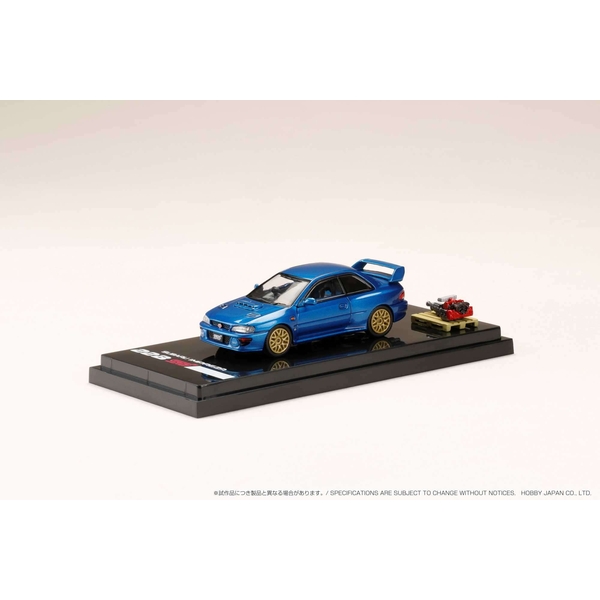 ホビージャパン 1/64 スバル インプレッサ 22B STi Ver. GC8改 ソニックブルーマイカ 完成品ミニカー HJ641041BL