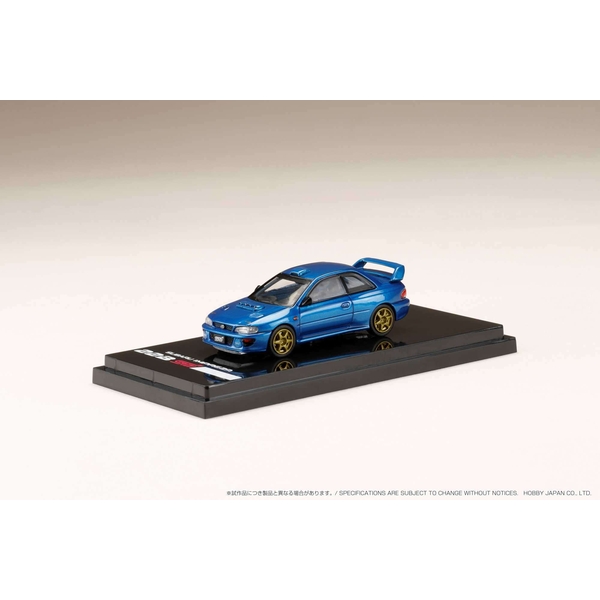 ホビージャパン 1/64 スバル インプレッサ 22B STi Ver. GC8改 ラリーベースカー ソニックブルーマイカ 左ハンドル 完成品ミニカー HJ641041RBL