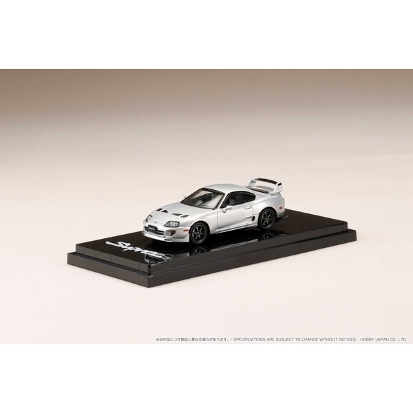 ホビージャパン 1/64 トヨタ スープラ A80 JDMスタイル シルバーメタリック 完成品ミニカー HJ641042CS
