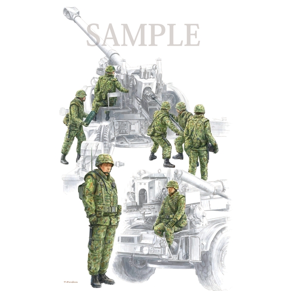 1/35 HJモデルキットシリーズ No.2 陸上自衛隊 FH-70用 野戦特科隊員セット スケールモデル HJMM002