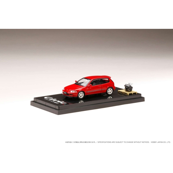 1/64 ホンダ シビック EG6 SiR-S/エンジンディスプレイモデル付 ミラノレッド