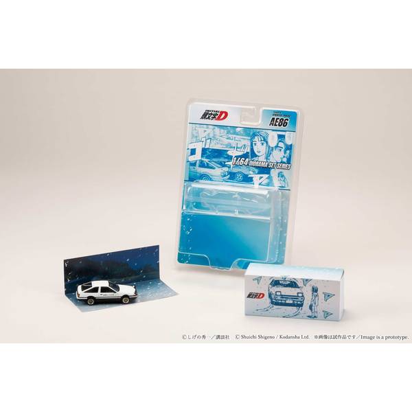 1/64 トヨタ スプリンタートレノ AE86 頭文字D 藤原 拓海 AND 茂木なつき 完成品ミニカー HJDMD001F