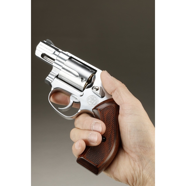 S&W Jフレームラウンドバット対応 コンバットシューティンググリップ/ブラウン