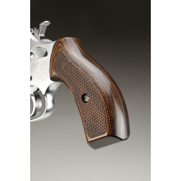 《直販限定カラー》S&W Jフレームラウンドバット対応 コンバットシューティンググリップ/ダークブラウン