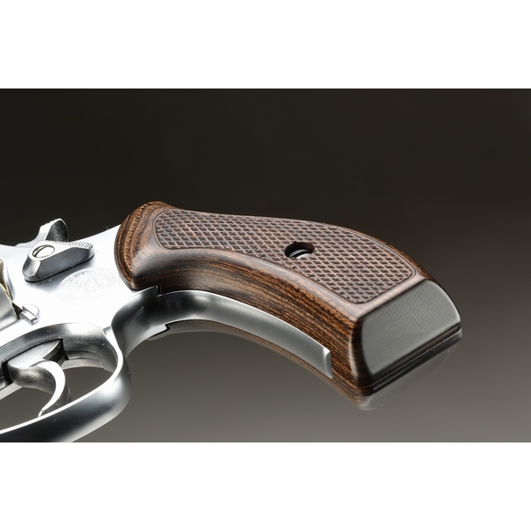 《直販限定カラー》S&W Jフレームラウンドバット対応 コンバットシューティンググリップ/ダークブラウン