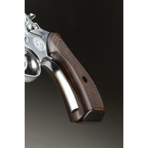 《直販限定カラー》S&W Jフレームラウンドバット対応 コンバットシューティンググリップ/ダークブラウン