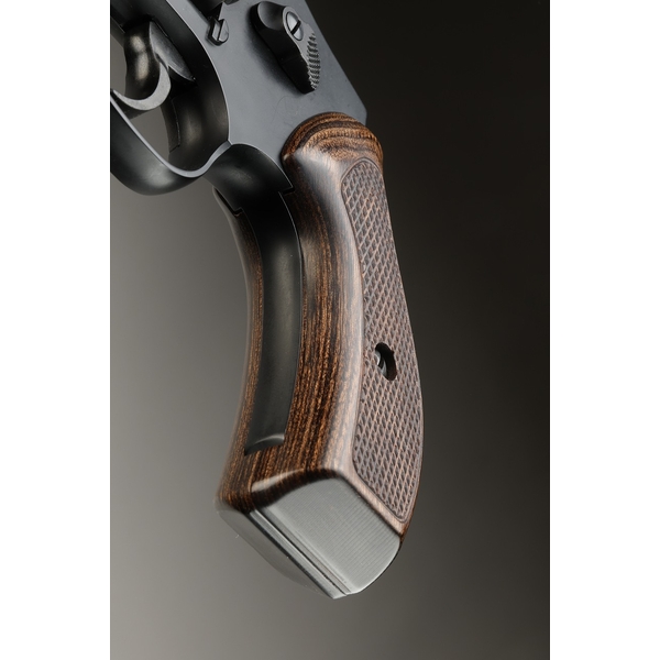 《直販限定カラー》S&W Jフレームラウンドバット対応 コンバットシューティンググリップ/ダークブラウン