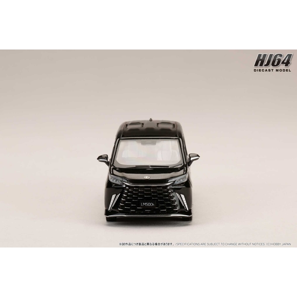 1/64 レクサス LM カスタムバージョン 4シーター 500h RHD グラファイトブラックガラスフレーク/ホワイトインテリア