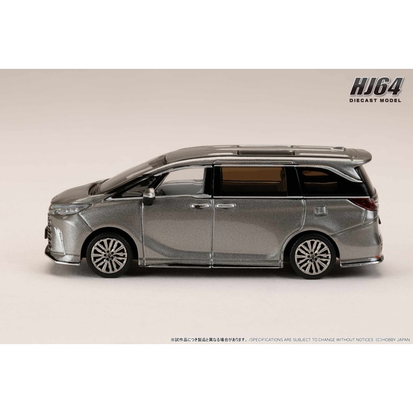 1/64 レクサス LM カスタムバージョン 4シーター 500h RHD ソニックチタニウム/ホワイトインテリア