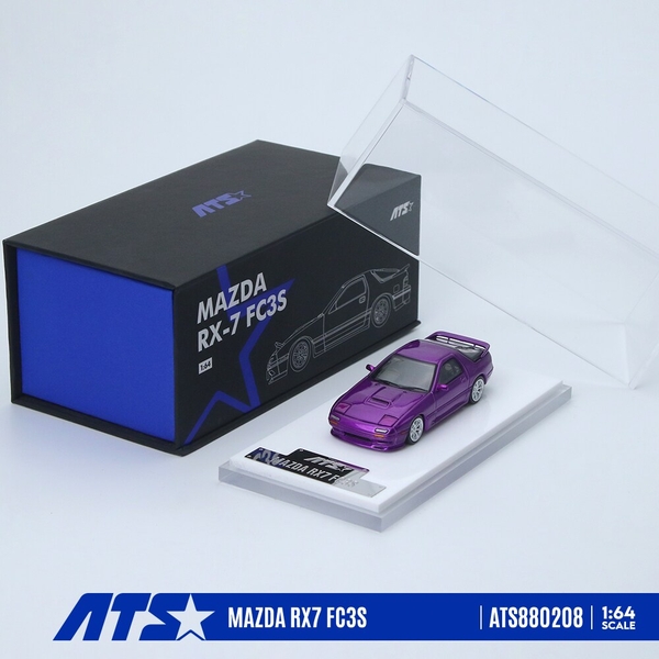 【10月予約】1/64 マツダ RX-7 FC3S メタリックキャンディーパープル 完成品ミニカー ATS880208