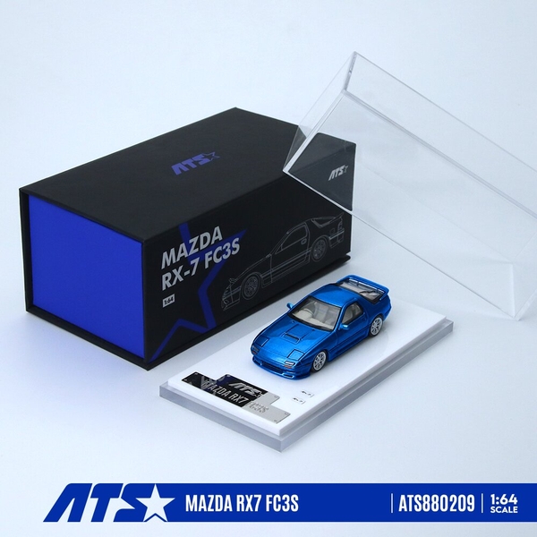 【11月予約】1/64 マツダ RX-7 FC3S コバルトブルーメタリック 完成品ミニカー ATS880209