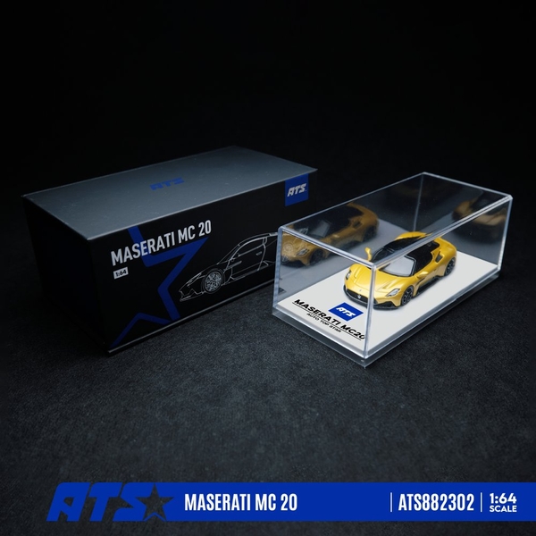 【1月予約】1/64 マセラティ MC 20 イエロー 完成品ミニカー ATS882302