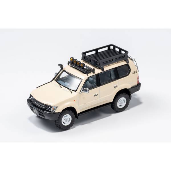 1/64 トヨタ ランドクルーザー プラド 90 Retrofit 左ハンドル仕様 ベージュ 完成品ミニカー KS015-117