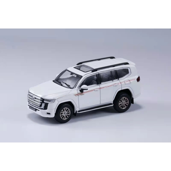 1/64 トヨタ ランドクルーザー LC300 左ハンドル仕様 ホワイト 完成品ミニカー KS042-152