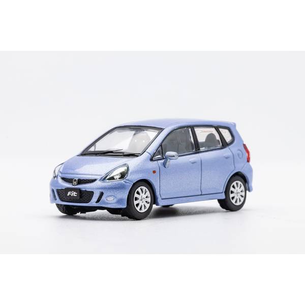 1/64 ホンダ フィット GD 右ハンドル仕様 ライトブルー 完成品ミニカー KS027-131