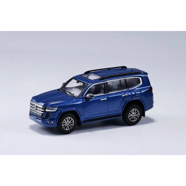 1/64 トヨタ ランドクルーザー LC300 左ハンドル仕様 ブルー 完成品ミニカー KS042-162