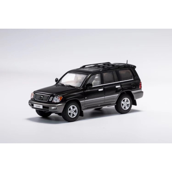 1/64 レクサス LX470 CYGNUS 左ハンドル仕様 ブラック 完成品ミニカー KS024-185