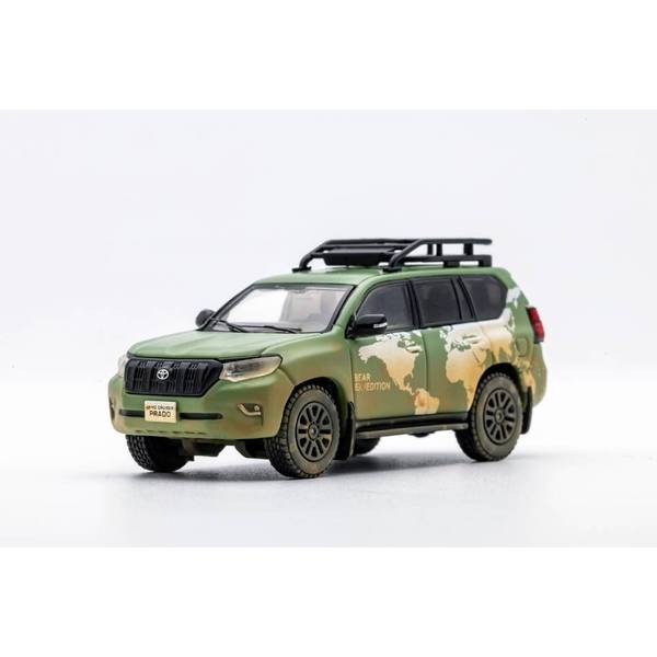 1/64 トヨタ ランドクルーザー プラド150 グリーン 完成品ミニカー KS033-215