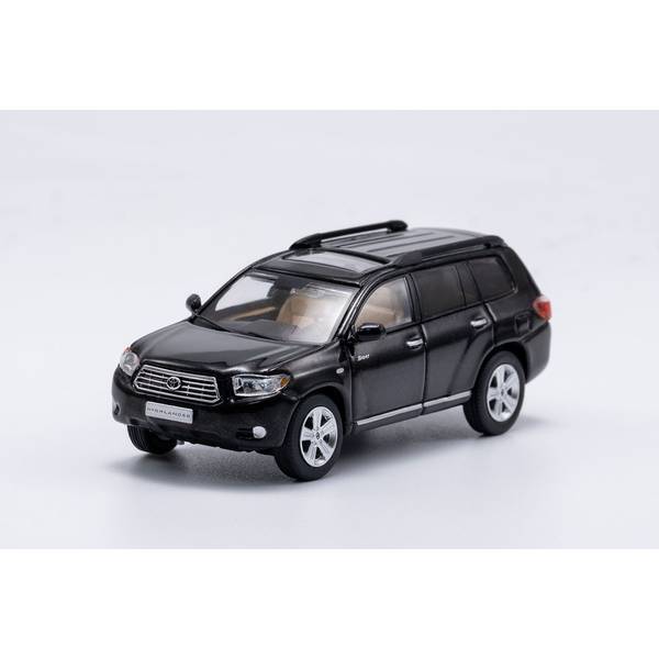 1/64 トヨタ ハイランダー 左ハンドル仕様 ブラック 完成品ミニカー KS048-205