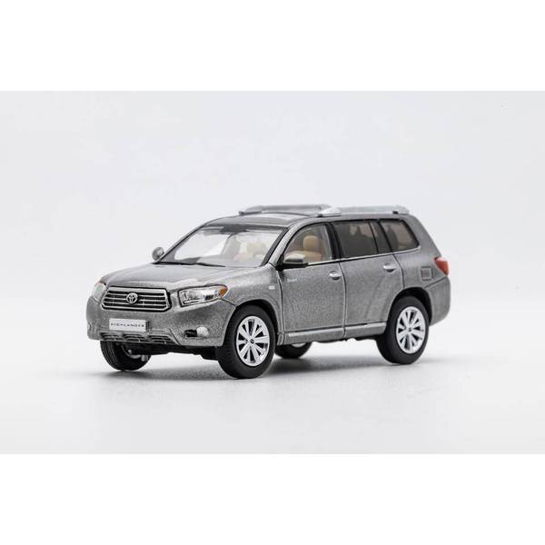 1/64 トヨタ ハイランダー グレー 左ハンドル仕様 完成品ミニカー KS048-206
