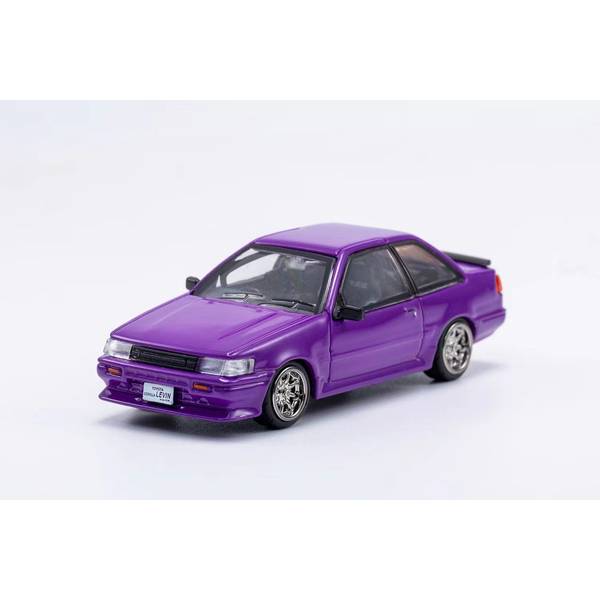 1/64 トヨタ カローラレビン パープル 右ハンドル仕様 完成品ミニカー LL-009-27