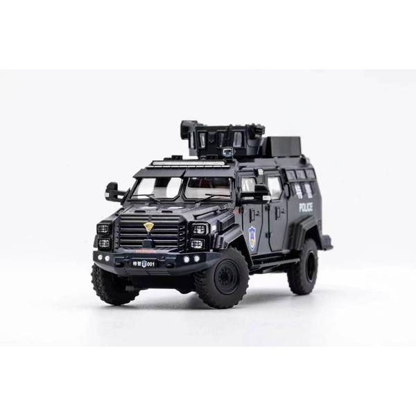 1/64 アーマード パーソネル キャリア APC 左ハンドル仕様 ポリス備品付 完成品ミニカー KS054-299
