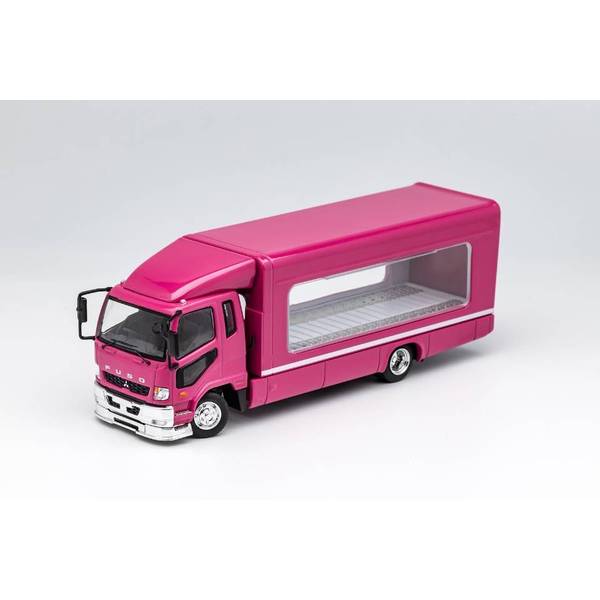 1/64 ミツビシ ふそう トラック アウトリガーライズトラック ピンク 完成品ミニカー KS063-134