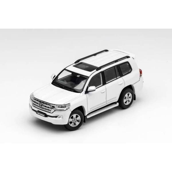 1/64 トヨタ ランドクルーザーLC200 Backpack version ホワイト 左ハンドル仕様 完成品ミニカー KS072-332