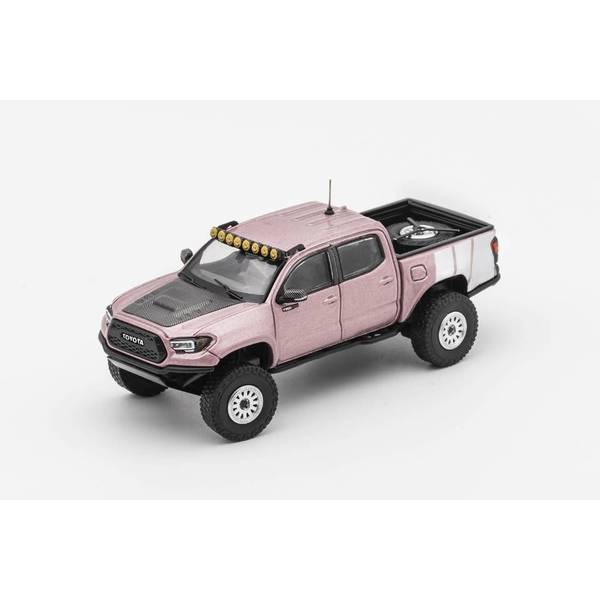 1/64 トヨタ タコマ TRD Pro ワイドボディ 左ハンドル仕様 ピンク 完成品ミニカー KS060-374