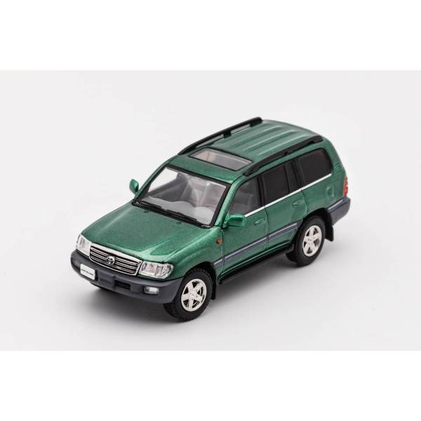1/64 トヨタ ランドクルーザー100 左ハンドル仕様 グリーン 完成品ミニカー KS023-380