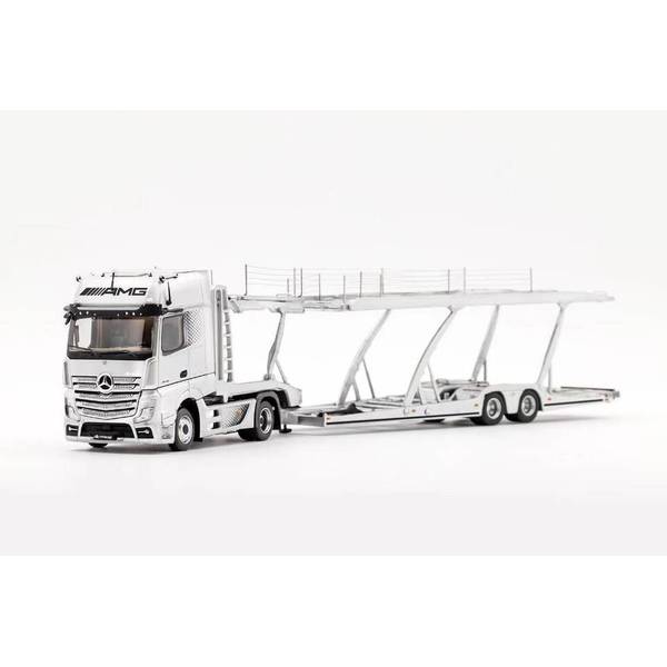 1/64 メルセデス・ベンツ アクトロス 2 左ハンドル仕様 シルバー 完成品ミニカー KS069-401