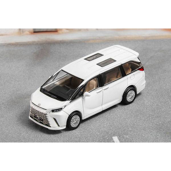 1/64 レクサス LM AW10 左ハンドル仕様 ホワイト 完成品ミニカー LL-027-132