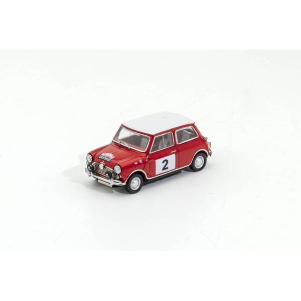 1/64 ミニ クーパー No.2 1966 レッド 右ハンドル仕様 完成品ミニカー KS078-447