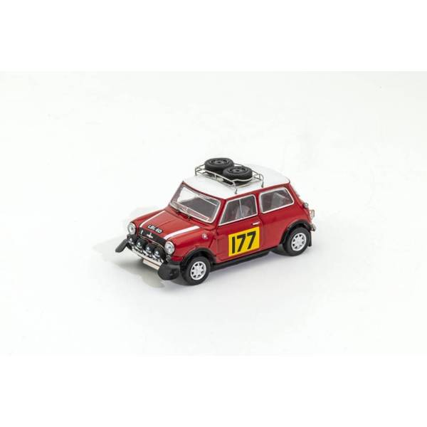 1/64 ミニ クーパー No.177 1967 レッド 右ハンドル仕様 完成品ミニカー KS078-448
