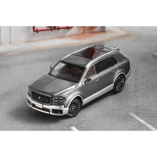 1/64 トヨタ センチュリー 右ハンドル仕様 グレー/シルバー 完成品ミニカー KS050-459