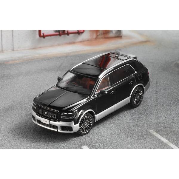 1/64 トヨタ センチュリー 右ハンドル仕様 ブラック/シルバー 完成品ミニカー KS050-460